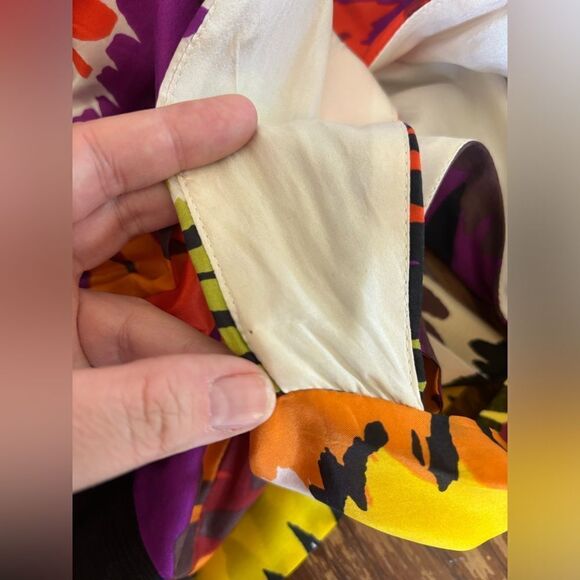 Trina Turk colorful print halter dress size 2 - Picture 3 of 11